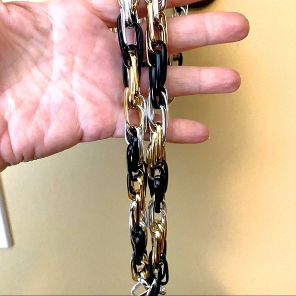 Vintage interlocking chain necklace - Picture 4 of 5